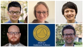 2020-21 Anderson Fellows: Zijian He, Disa Hynjo, Masaki Miyashita, Vitor Possebom, and Trever Williams