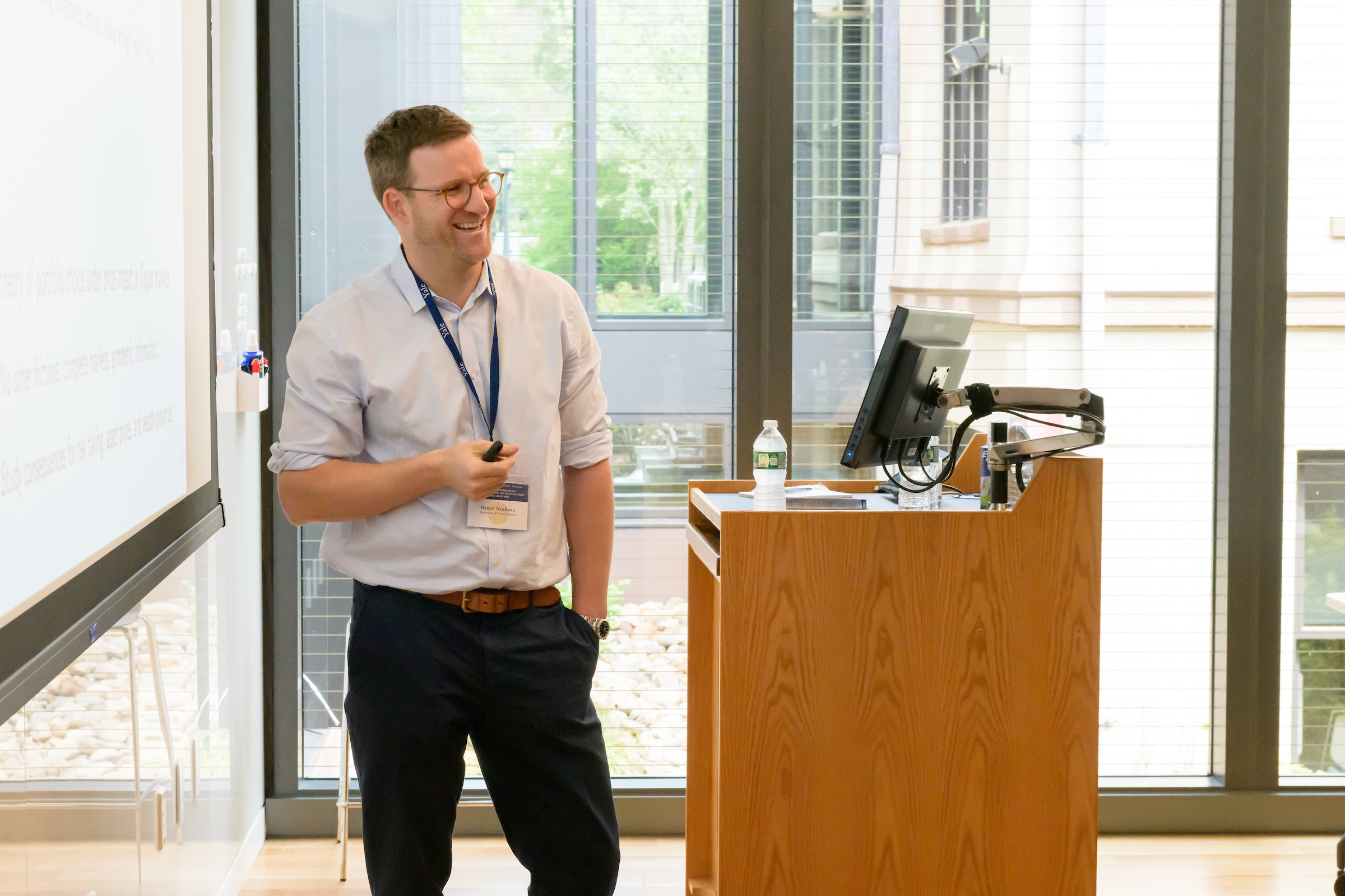 Daniel Neuhann presenting at the 2023 GE Conference