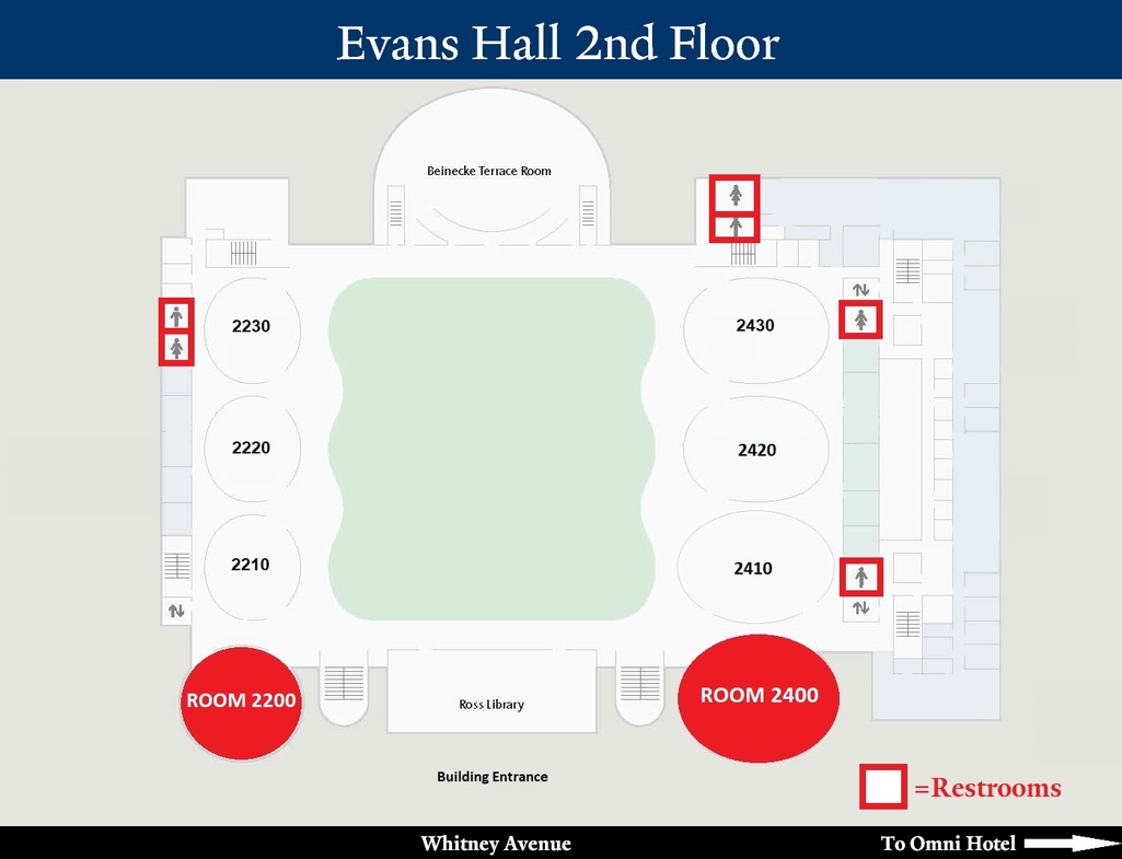 Evans Hall Second Floor Map