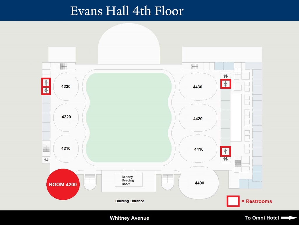 Evans Hall Fourth Floor Map
