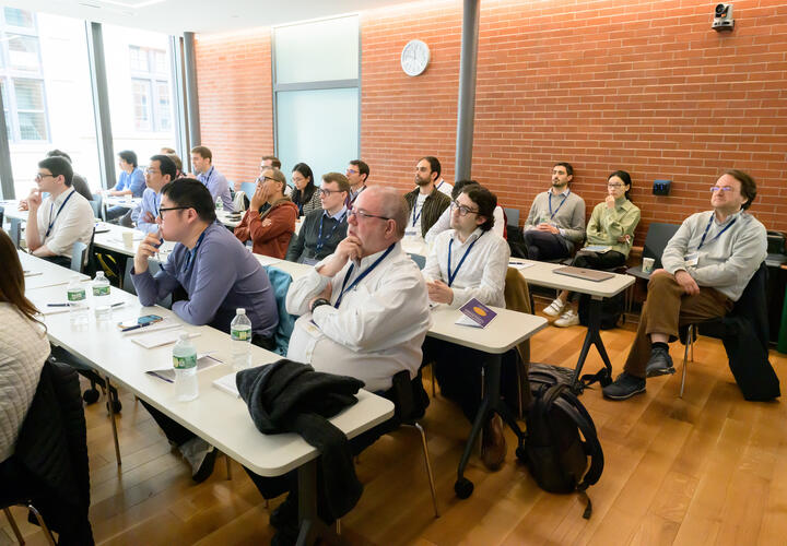 Attendees listening to Daniel Neuhann at the 2023 GE Conference