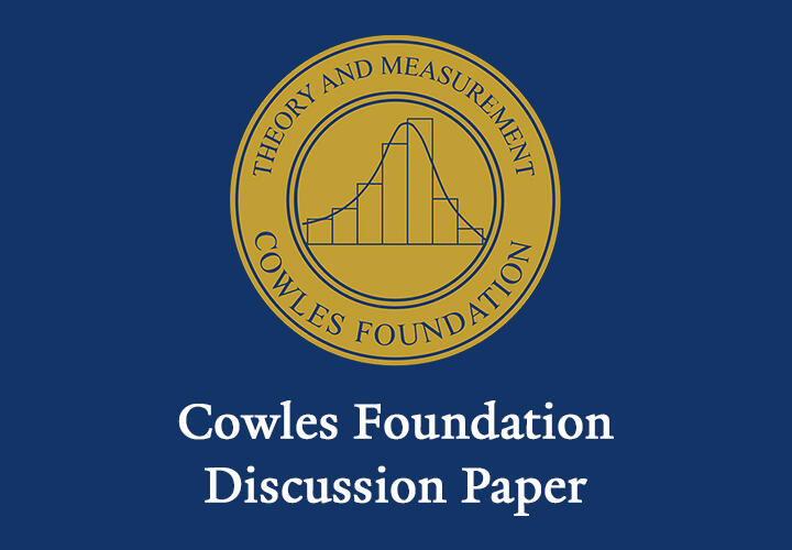 the Cowles Foundation logo with Cowles Foundation Discussion Paper text beneath